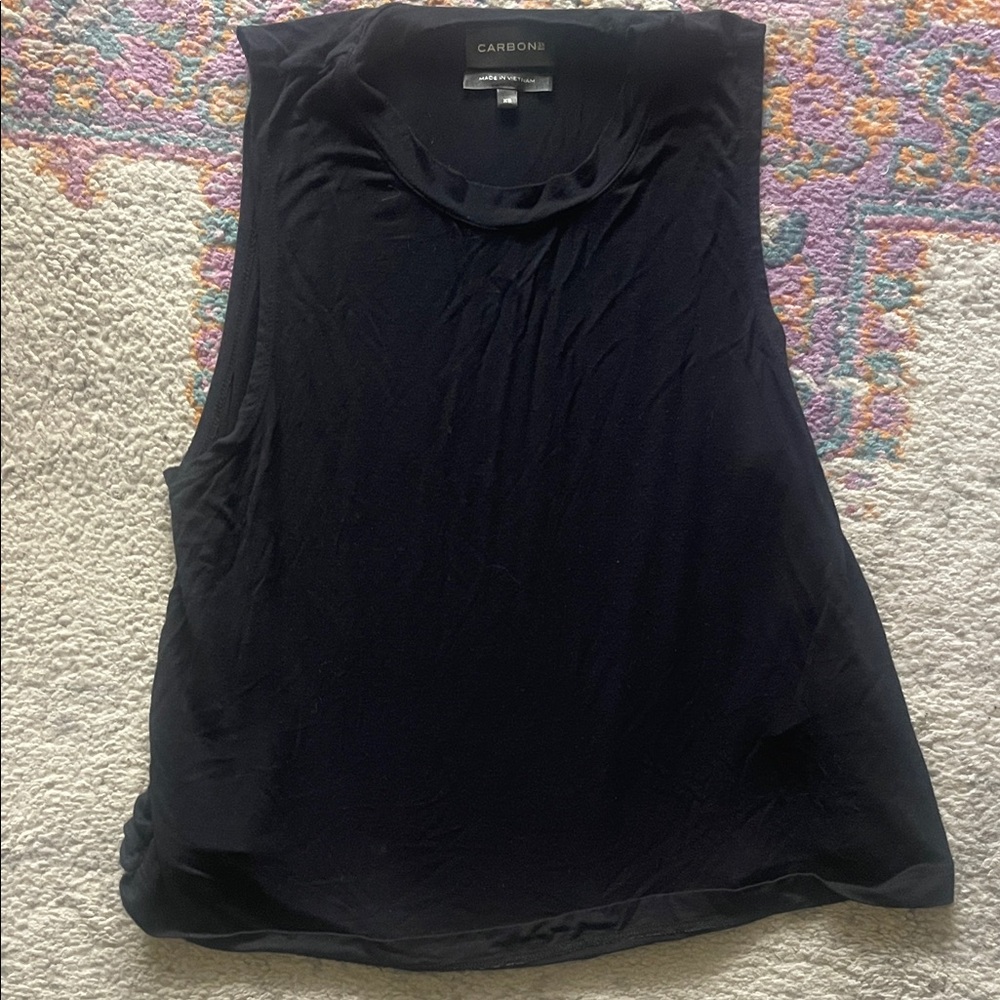 Carbon 38 black muscle T-shirt great condition size extra small